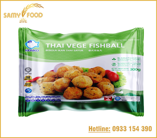 Cá Viên Rau Củ Kiểu Thái 300g - Thai Vege Fishball