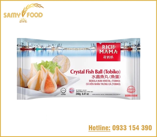 Cá Viên Trứng Cá Tobiko - Crystal Fish Ball (Tobiko)